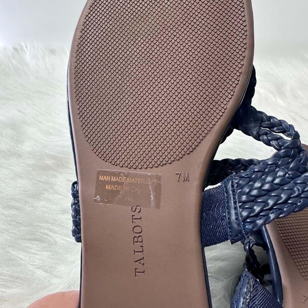Talbots Faux Leather Women’s braided Sandal - Picture 5 of 5